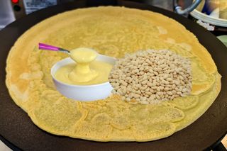 Crepes Crema e riso soffiato