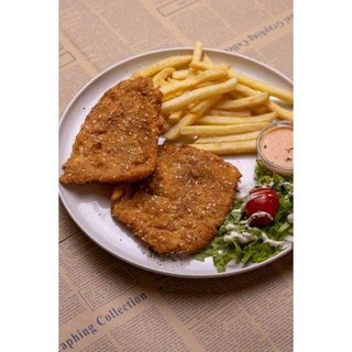 Breaded chicken Plate combo
