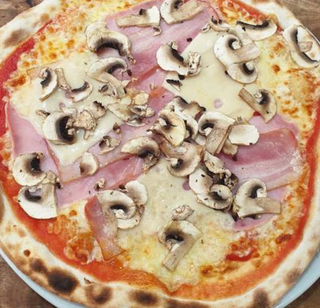 Pizza boscaiola (33 cm.)