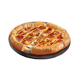Pizza Creamy Cheddar Pepperoni Stuffed Crust