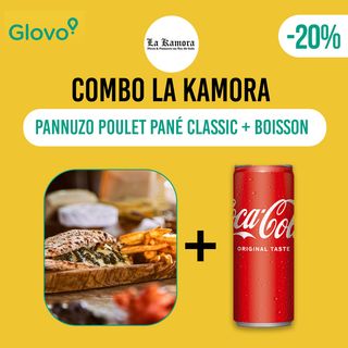 Promo 20% : Pannuzo poulet pané classic + boisson