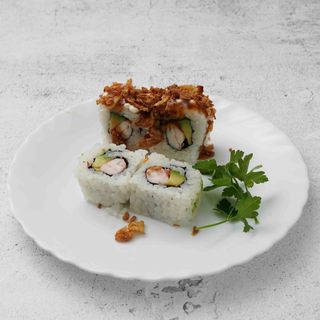 Crispy Onion & Teriyaki Roll (8 uds.)