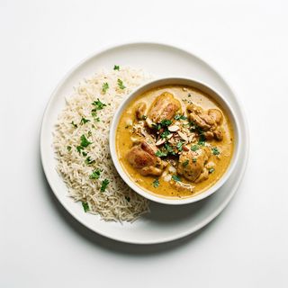 Menú Infantil Pollo Korma Con Arroz