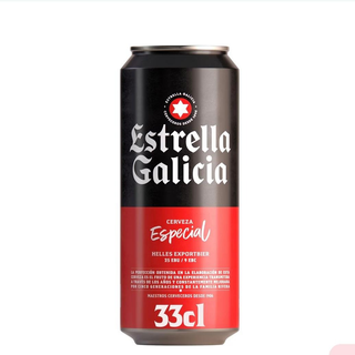 Cerveza Estrella Galicia  bote  33 cl
