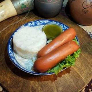 სარდელი ბრინჯის გარნირით