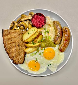 Великий козацький сніданок з ковбасками гриль, 500 г