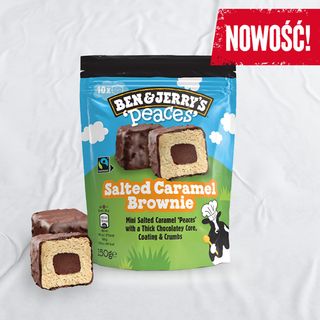 BEN&JERRY'S PEACES SALTED CARMEL BROWNIE