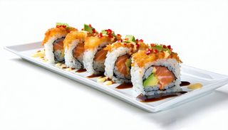 25. Black crispy salmon - 8 pezzi