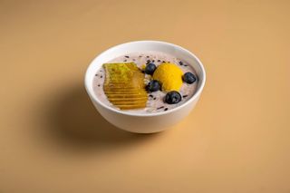 Каша венера арборио с манговым кердом.