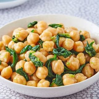Garbanzos con espinacas