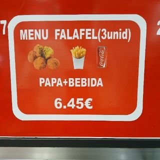 Menú Falafel