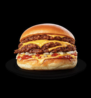 Triple Smash Cheeseburger