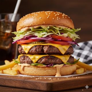 Doppio cheeseburger