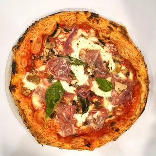 Pizza mascarpone y champiñones (33 cm.)