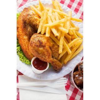 1/4 Chicken + Chips +Soda