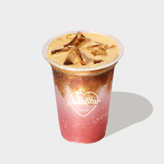 Sparlking pink lemonade iced coffee