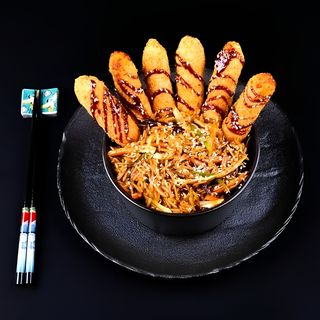 ბრინჯი ხრაშუნა ორაგულით