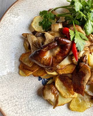 Картопля смажена з грибами (200г)