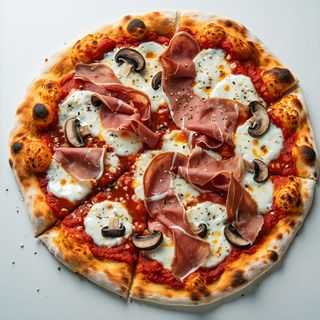 Funghi e Prosciutto Crudo