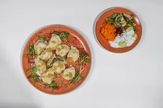 Pierogi z Kapustą i Pieczarkami