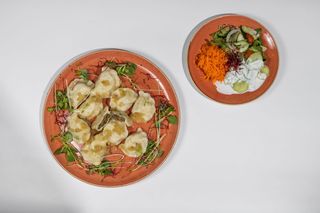 Pierogi z Kapustą i Pieczarkami