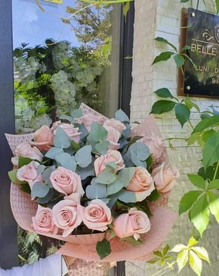 Buchet trandafiri 17 roz pal