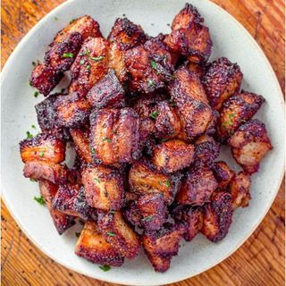 1/2 kg roasted, cassava & kachumbari