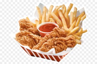 Poulet Pané (entier) + Frites