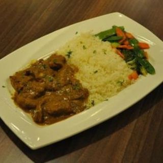 Pan fried Beef-Vegetable rice 