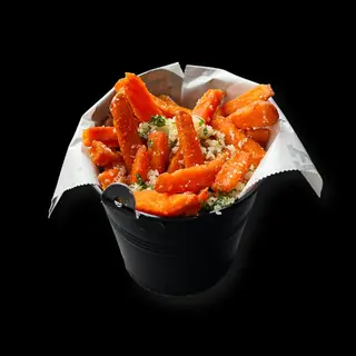 Cartofi dulci prăjiți cu parmezan