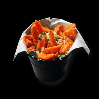 Cartofi dulci prăjiți cu parmezan