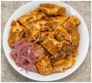 Chicken Mac & Cheese Bowl + Free Soda