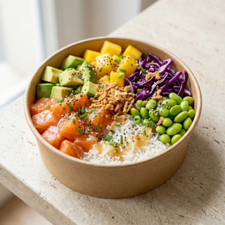 Poké Saumon (Frais, léger et riche en bons nutriments)