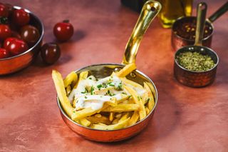 French Fries & Gorgonzola Sauce