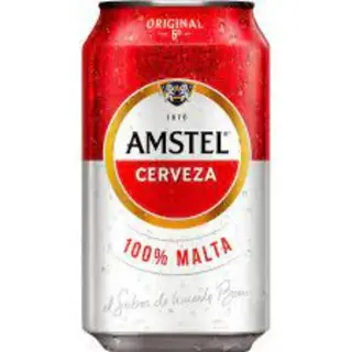 Lata de cerveza Amstel  (33 Cl.)