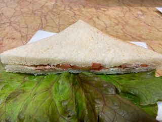 Tramezziono con tonno pomodori e maionese