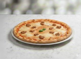 Margherita con salsiccia tonda