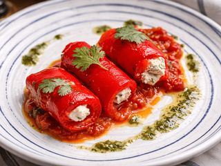 Печений перчик з вершковим сиром і матбухою (200g)
