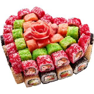 Суші-торт Love Story (9 ролів, 72 шт., 2400 г)
