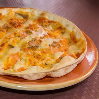 Pizza Bechamel Ahumados