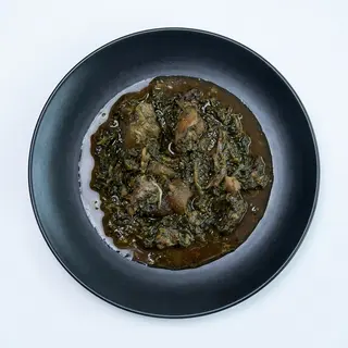 1 Plate of afang Soup With Swallow and Protein