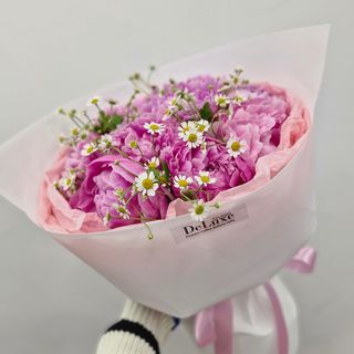 Piwonie 9 szt i rumianek 5szt