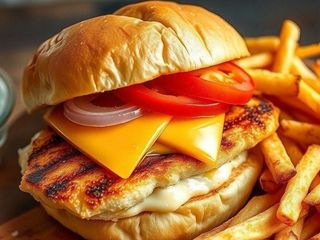 Бургер з рибним філе-гриль (300g)