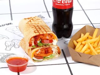 Комбо лавaш з бататом та сиром чеддер (вегетаріанський)