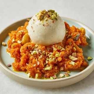 Gajar Ka Halwa With Ice Cream