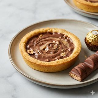 Crostatina farcita Kinder Bueno e Ferrero Rocher 