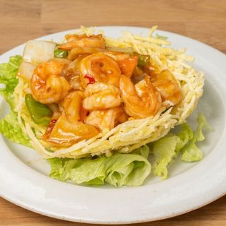 Nido De Gambas Picantes