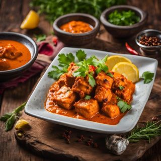 Pescado tikka masala