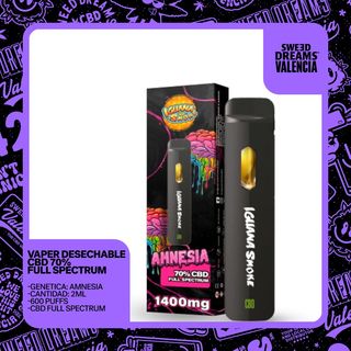 Vaper Desechable Amnesia 70% CBD 2Ml