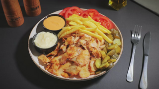 Shaorma la farfurie de pui